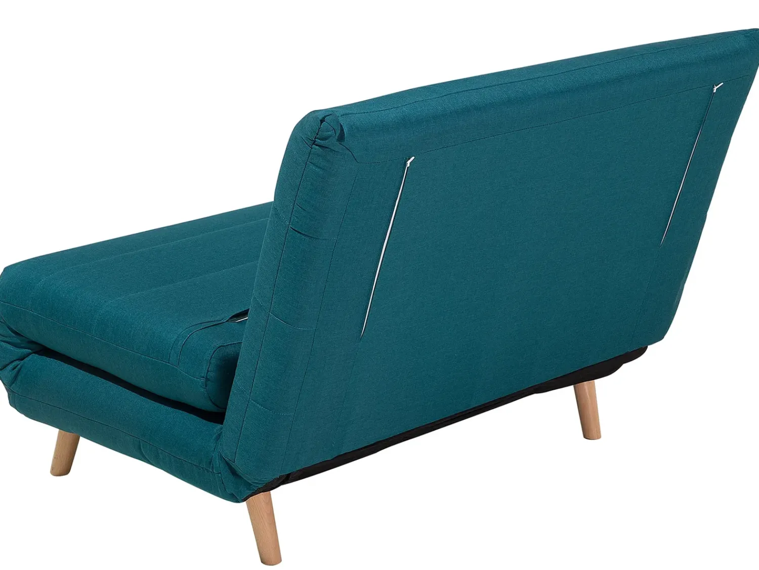 Clearance Beliani Divano letto singolo SETTEN Tessuto Blu oltremare Marrone Blu