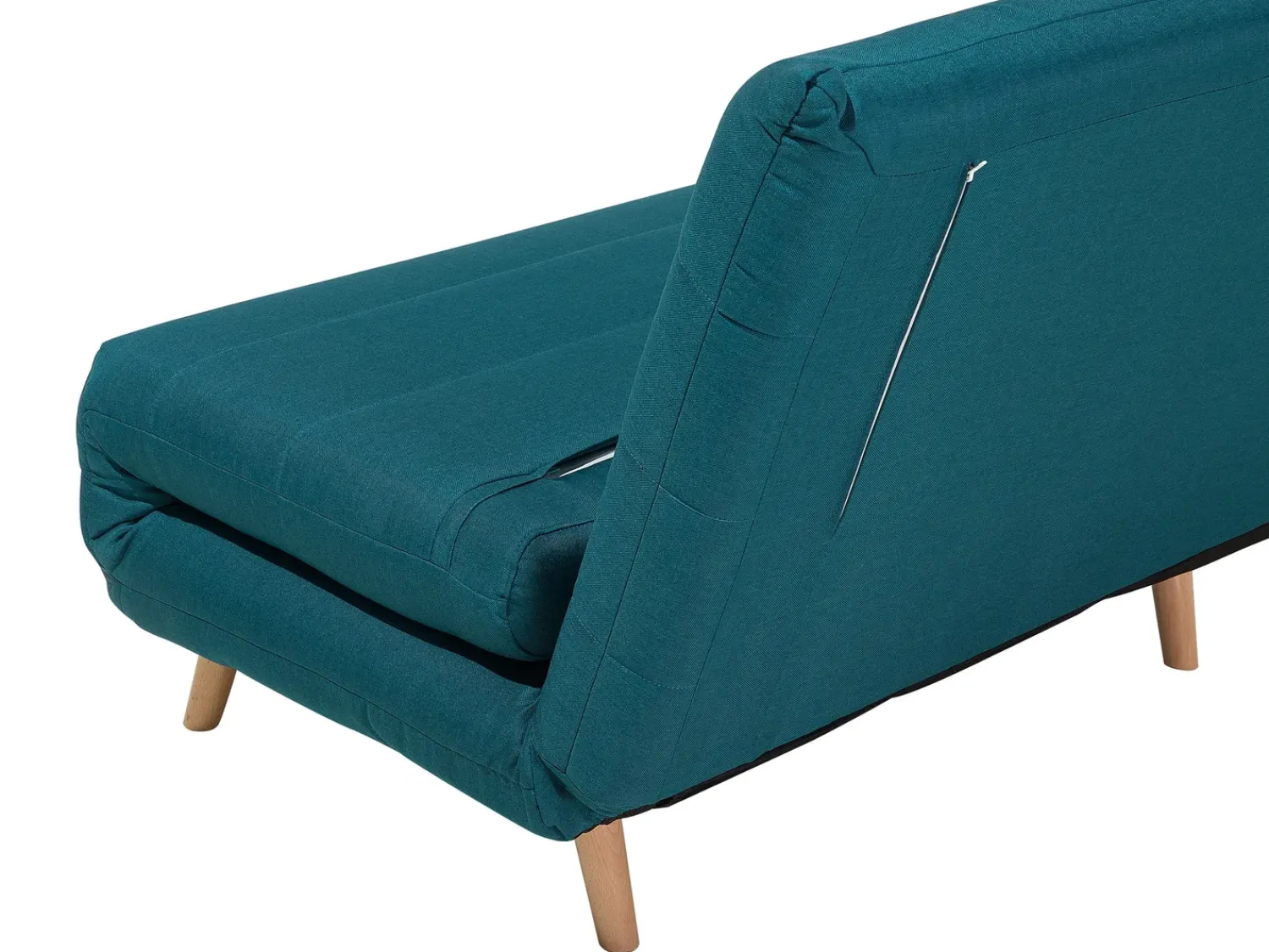 Clearance Beliani Divano letto singolo SETTEN Tessuto Blu oltremare Marrone Blu