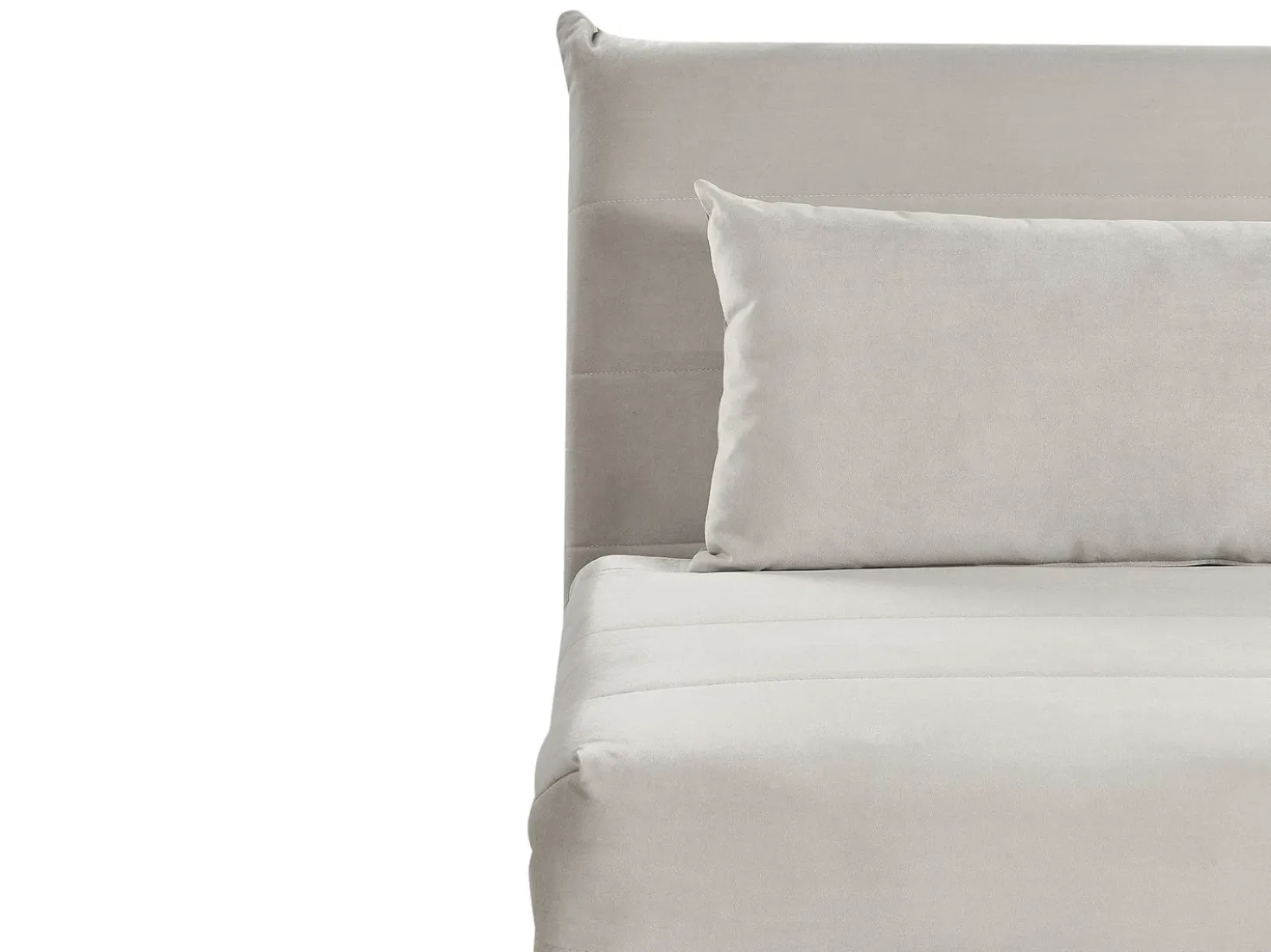 Divano letto singolo SETTEN Velluto Grigio chiaro
