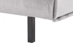 Divano letto singolo VESTFOLD Velluto Grigio