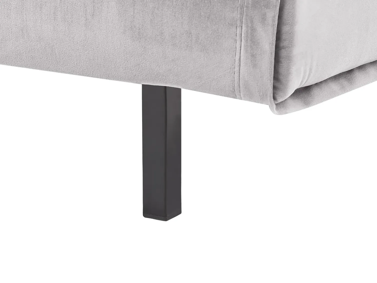 Divano letto singolo VESTFOLD Velluto Grigio