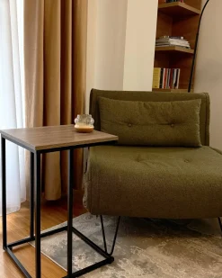Divano letto singolo VESTFOLD Tessuto Verde oliva
