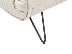 Divano letto singolo VESTFOLD Tessuto Beige chiaro