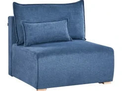 Divano modulare a U NERBO Tessuto Blu