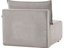 Divano modulare a U NERBO Tessuto Grigio