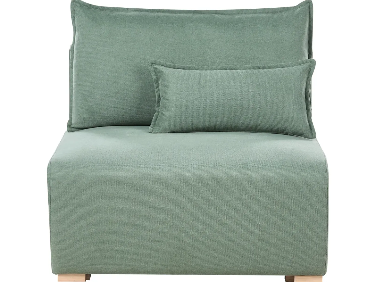 Divano modulare a U NERBO Tessuto Verde chiaro