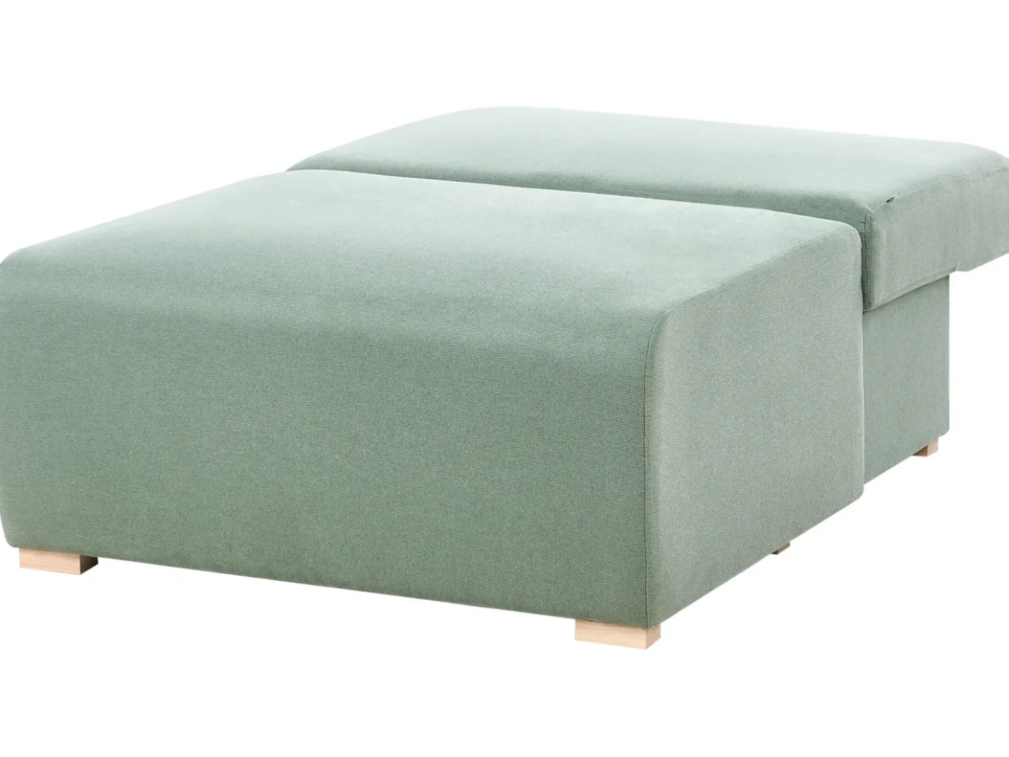 Divano modulare a U NERBO Tessuto Verde chiaro