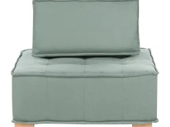 Divano modulare a U 8 posti TIBRO Tessuto Verde chiaro
