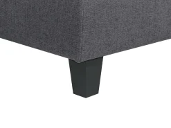 Divano modulare a U 5 posti UNSTAD Tessuto Grigio scuro con ottomana