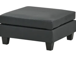 Divano modulare a U 5 posti UNSTAD Pelle sintetica Nero