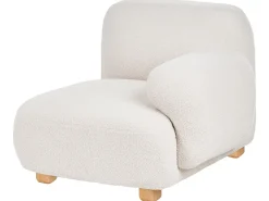Divano modulare 3 posti AMLI Bouclé Bianco sporco