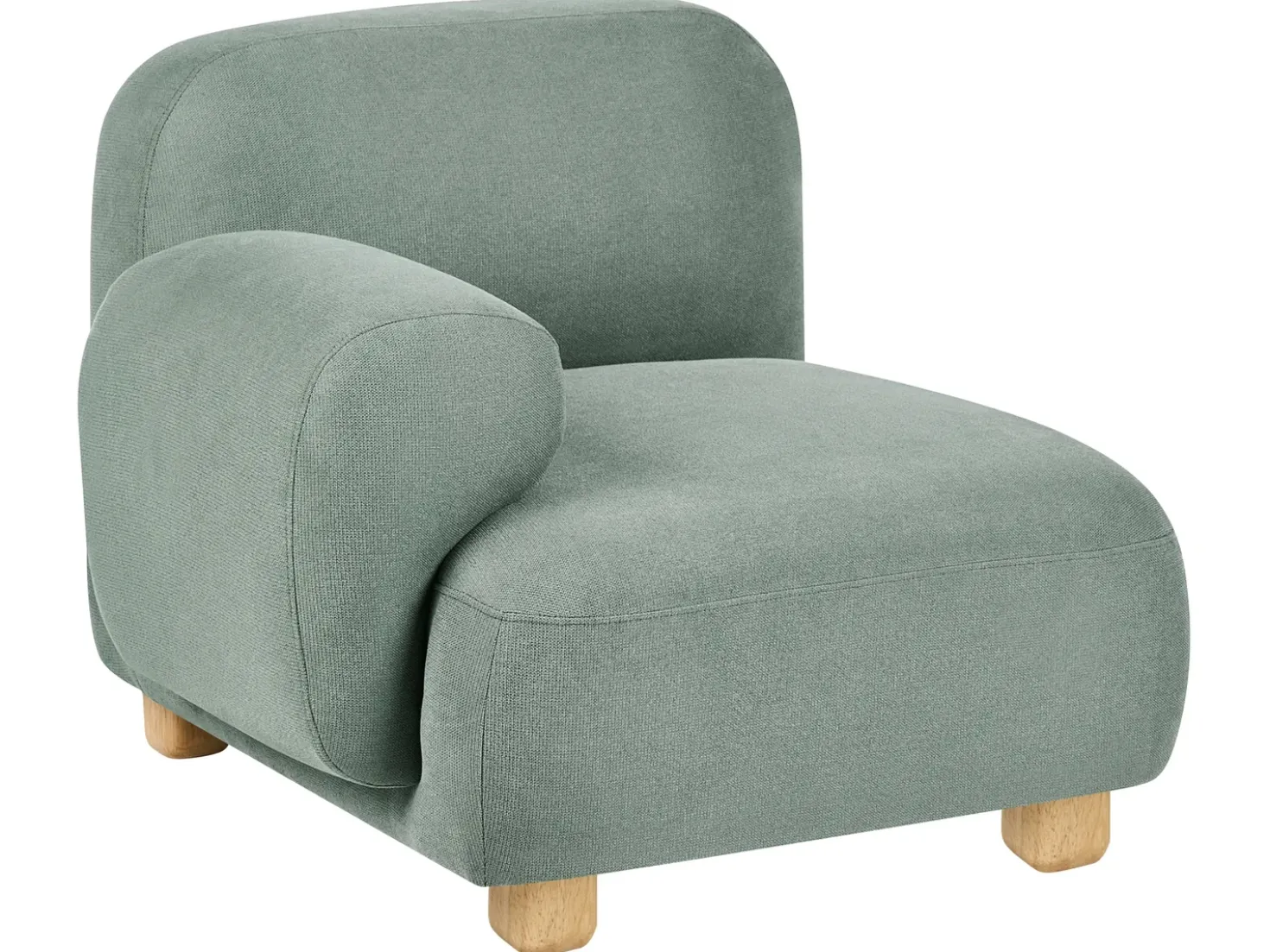 Divano modulare 3 posti AMLI Tessuto Verde chiaro