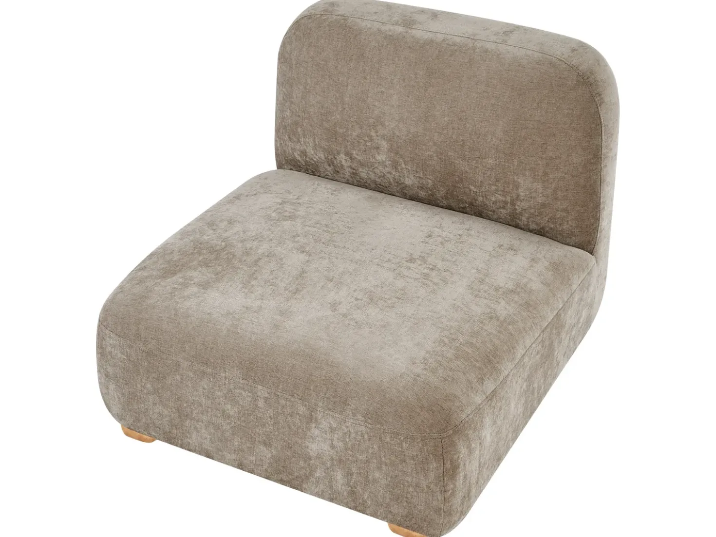Divano modulare 3 posti AMLI Tessuto Beige con ottomana