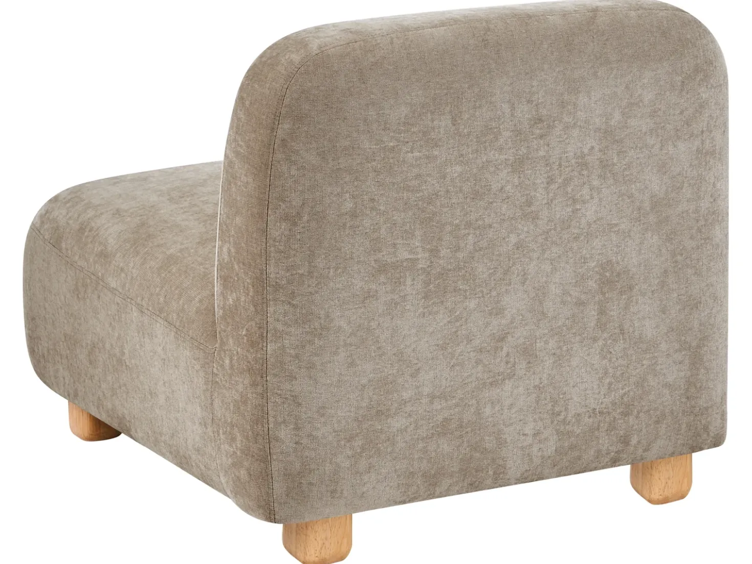 Divano modulare 3 posti AMLI Tessuto Beige con ottomana