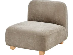 Divano modulare 3 posti AMLI Tessuto Beige con ottomana
