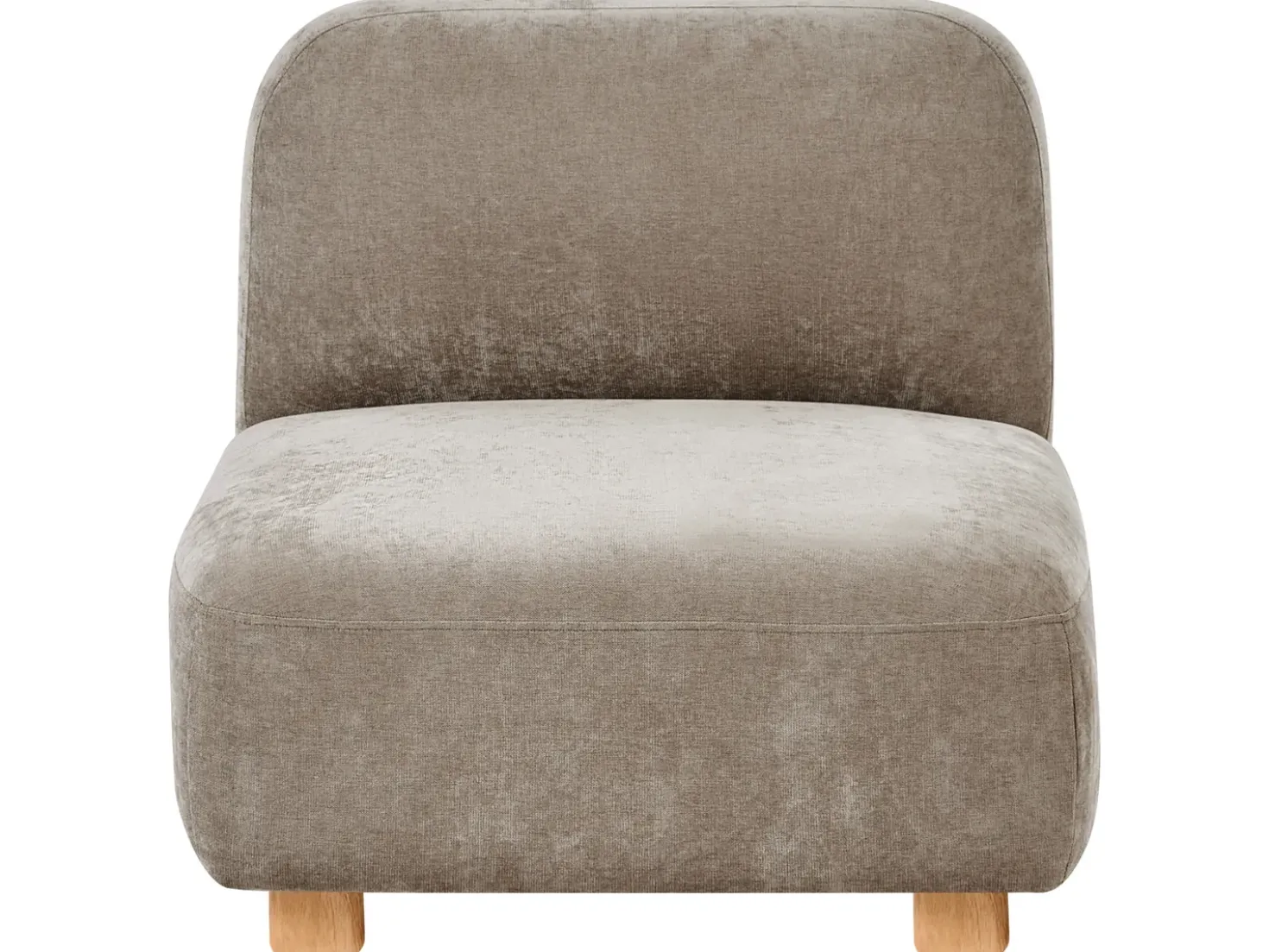 Divano modulare 3 posti AMLI Tessuto Beige con ottomana