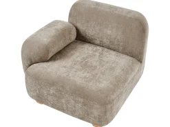 Divano modulare 3 posti AMLI Tessuto Beige con ottomana