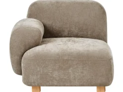Divano modulare 2 posti AMLI Tessuto Beige con ottomana
