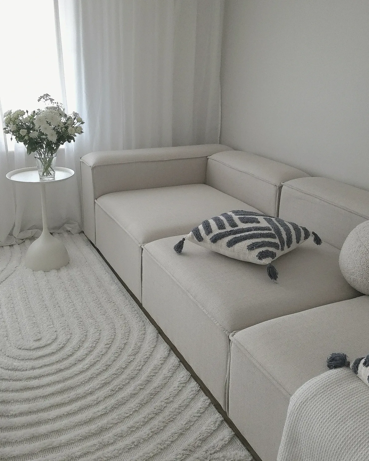 Divano modulare 3 posti ARDAL Tessuto Beige