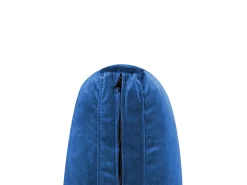 Divano modulare 3 posti EVJA Velluto Blu marino con ottomana