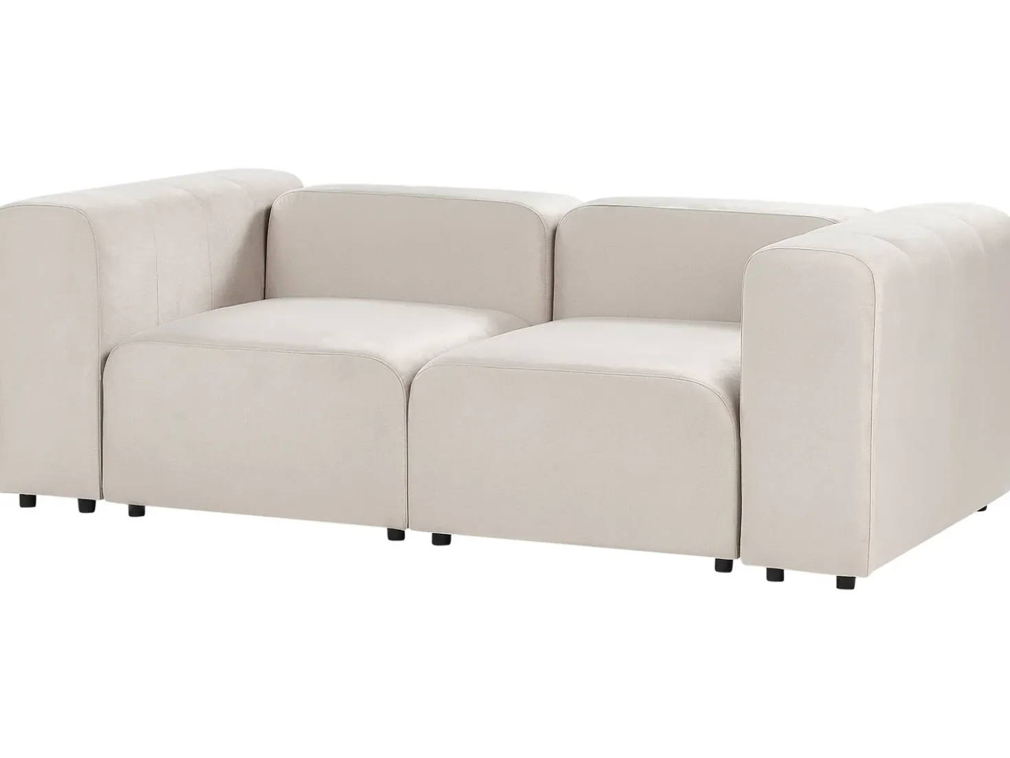 Divano modulare 2 posti FALSTERBO Velluto Beige