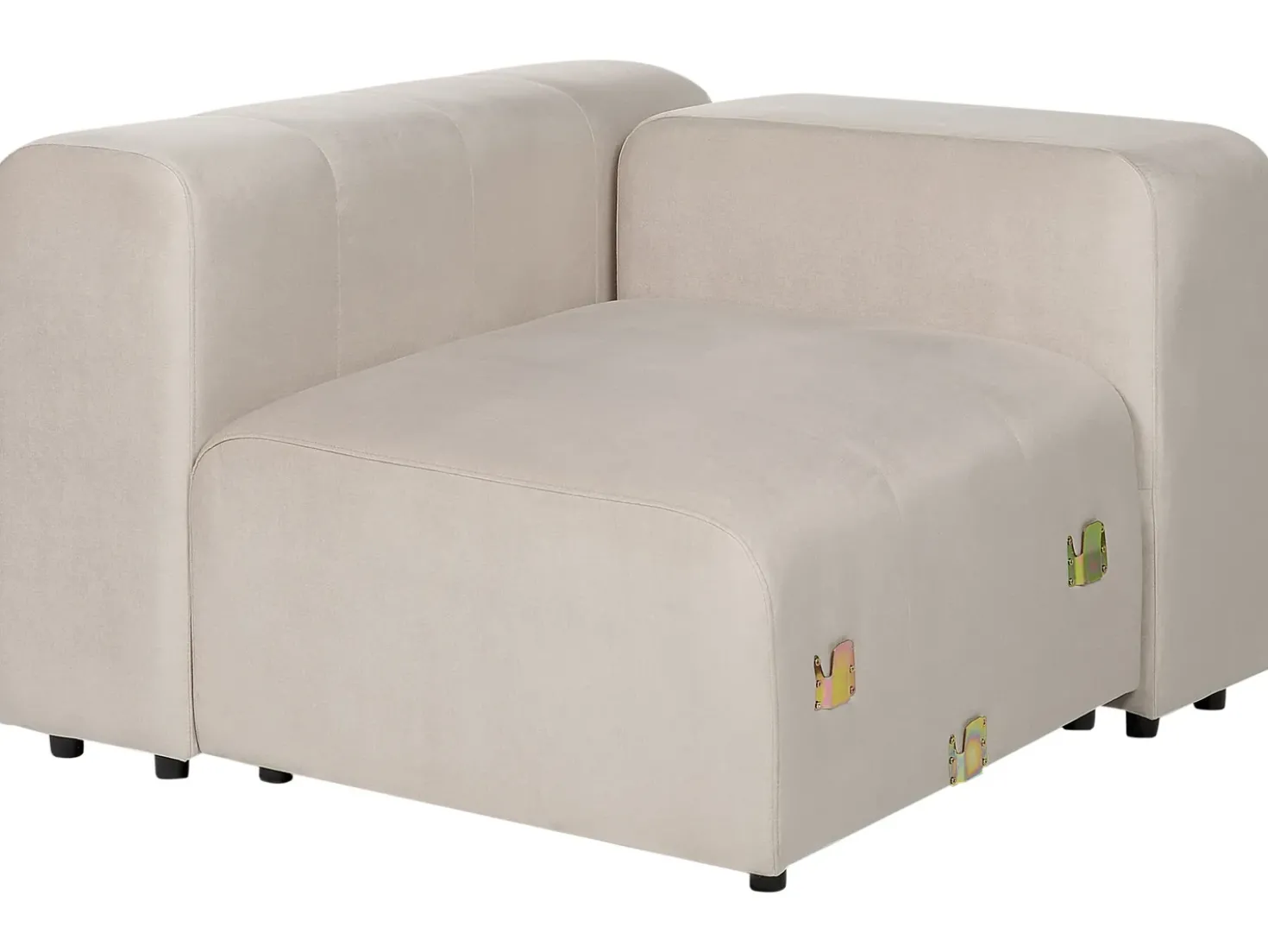 Divano modulare 2 posti FALSTERBO Velluto Beige