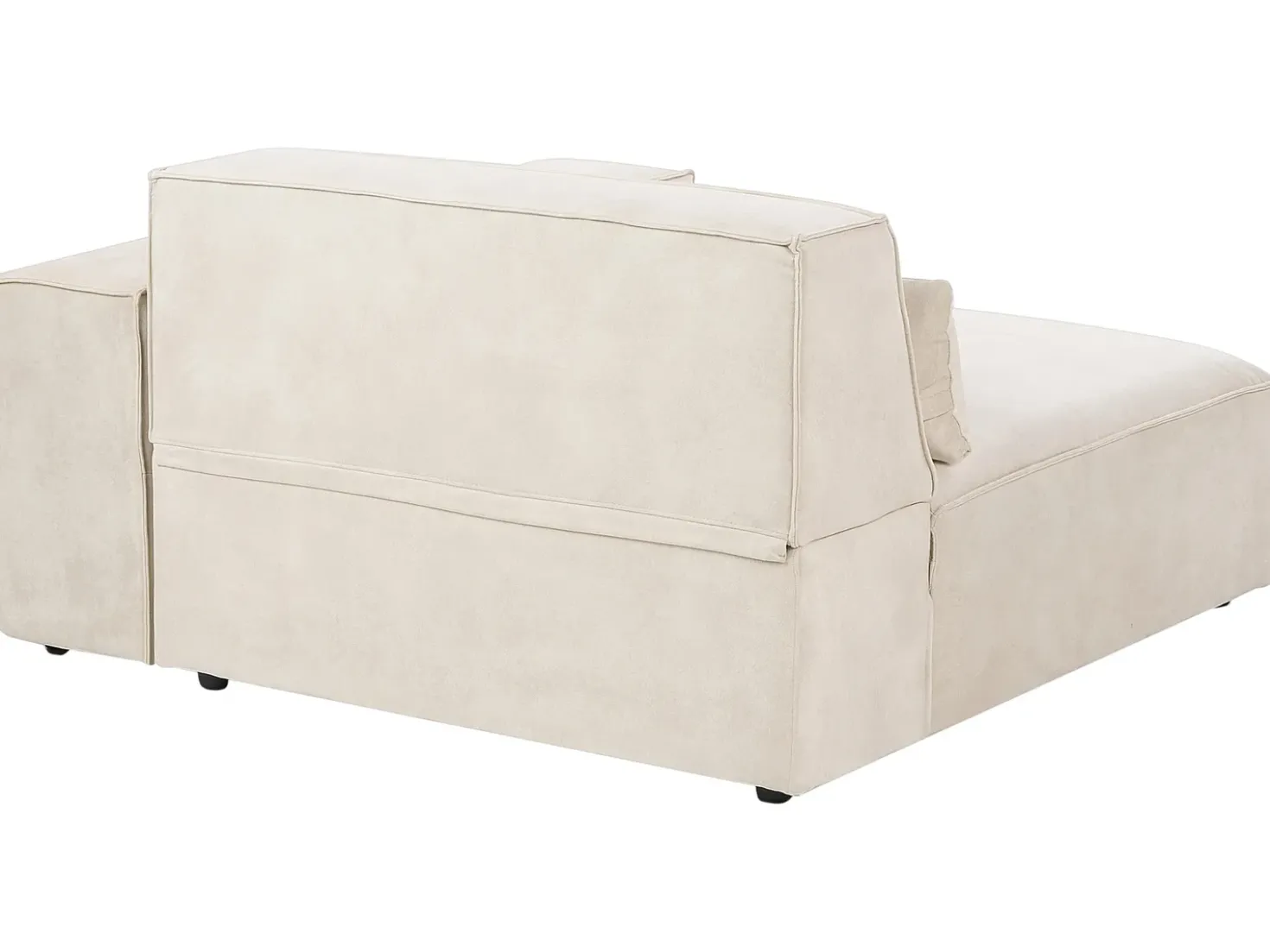 Divano modulare 2 posti HELLNAR Velluto Beige chiaro