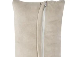Sale Beliani Divano modulare 3 posti HELLNAR Velluto chiaro con ottomana Beige
