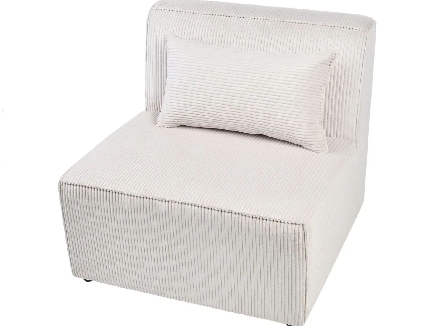 Divano modulare 3 posti LEMVIG Velluto a coste Beige