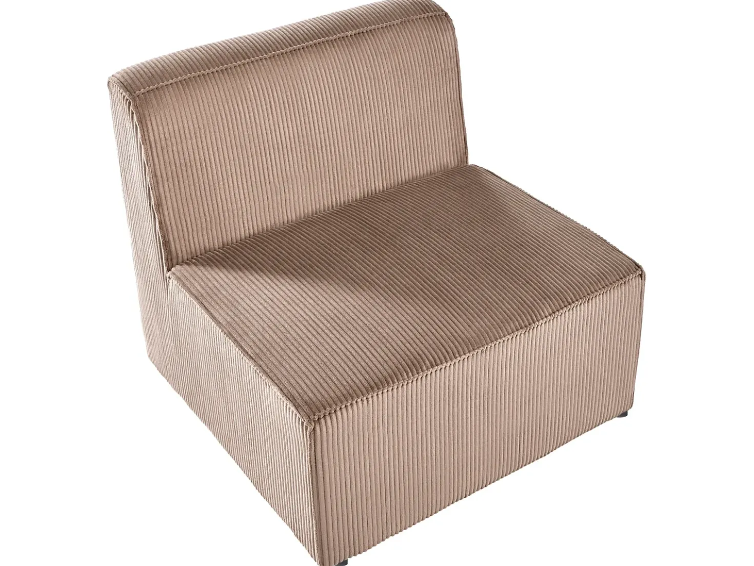 Divano modulare 3 posti LEMVIG Velluto a coste Beige sabbia
