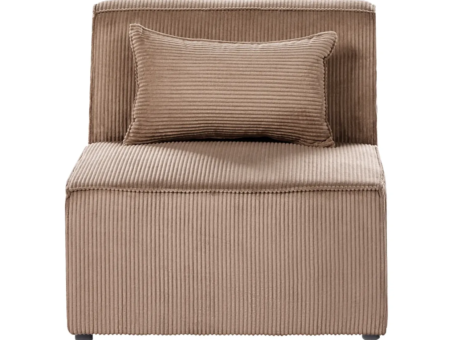 Divano modulare 3 posti LEMVIG Velluto a coste Beige sabbia