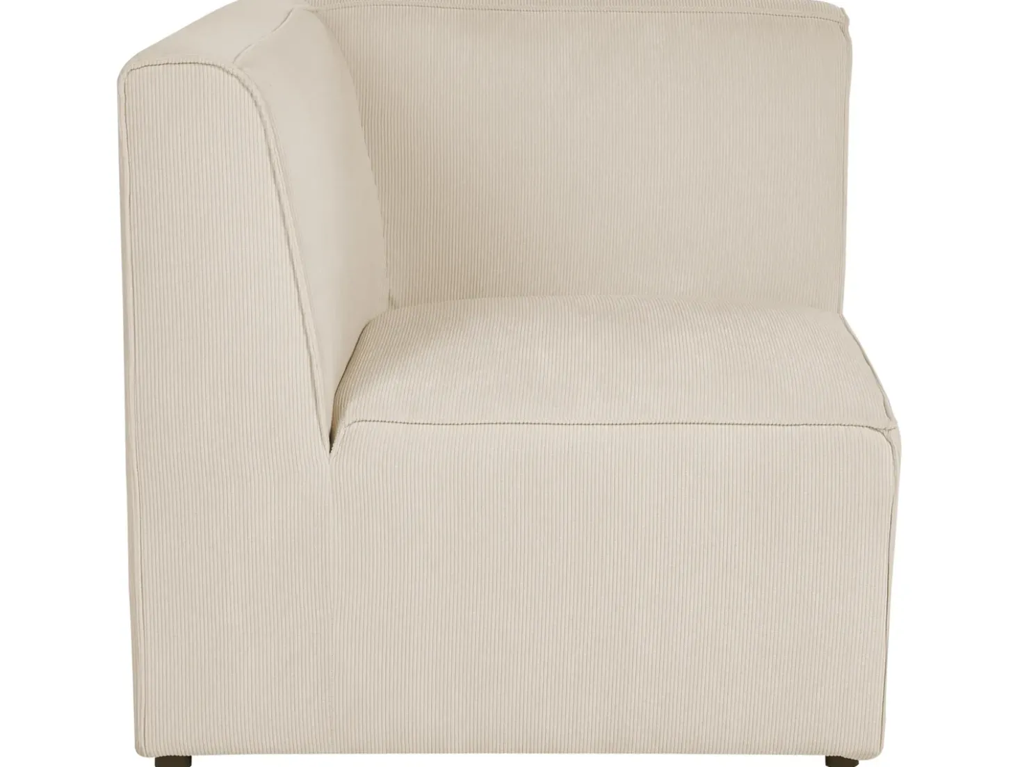 Divano modulare 2 posti LEMVIG Velluto a coste Beige chiaro