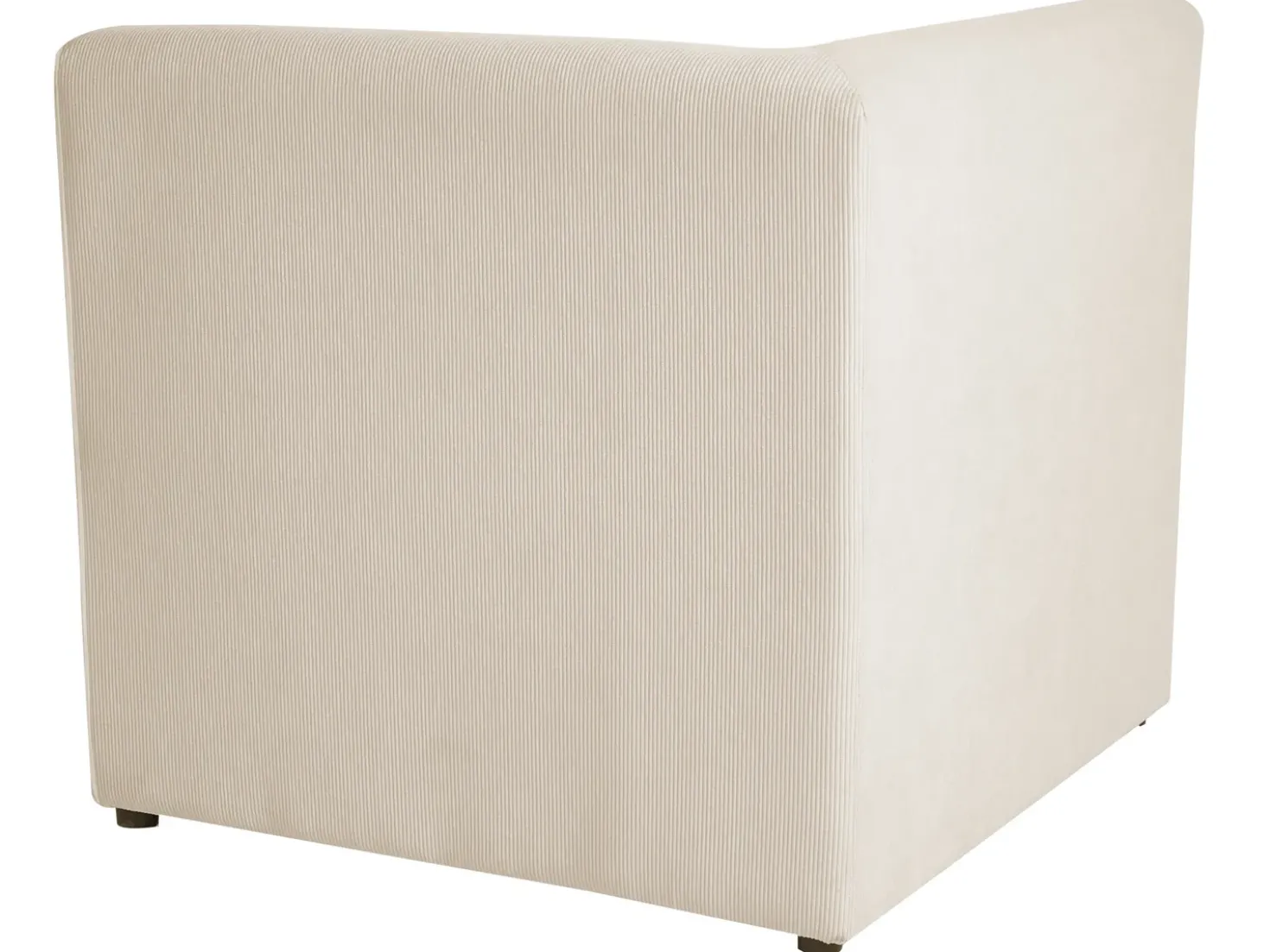 Divano modulare 2 posti LEMVIG Velluto a coste Beige chiaro