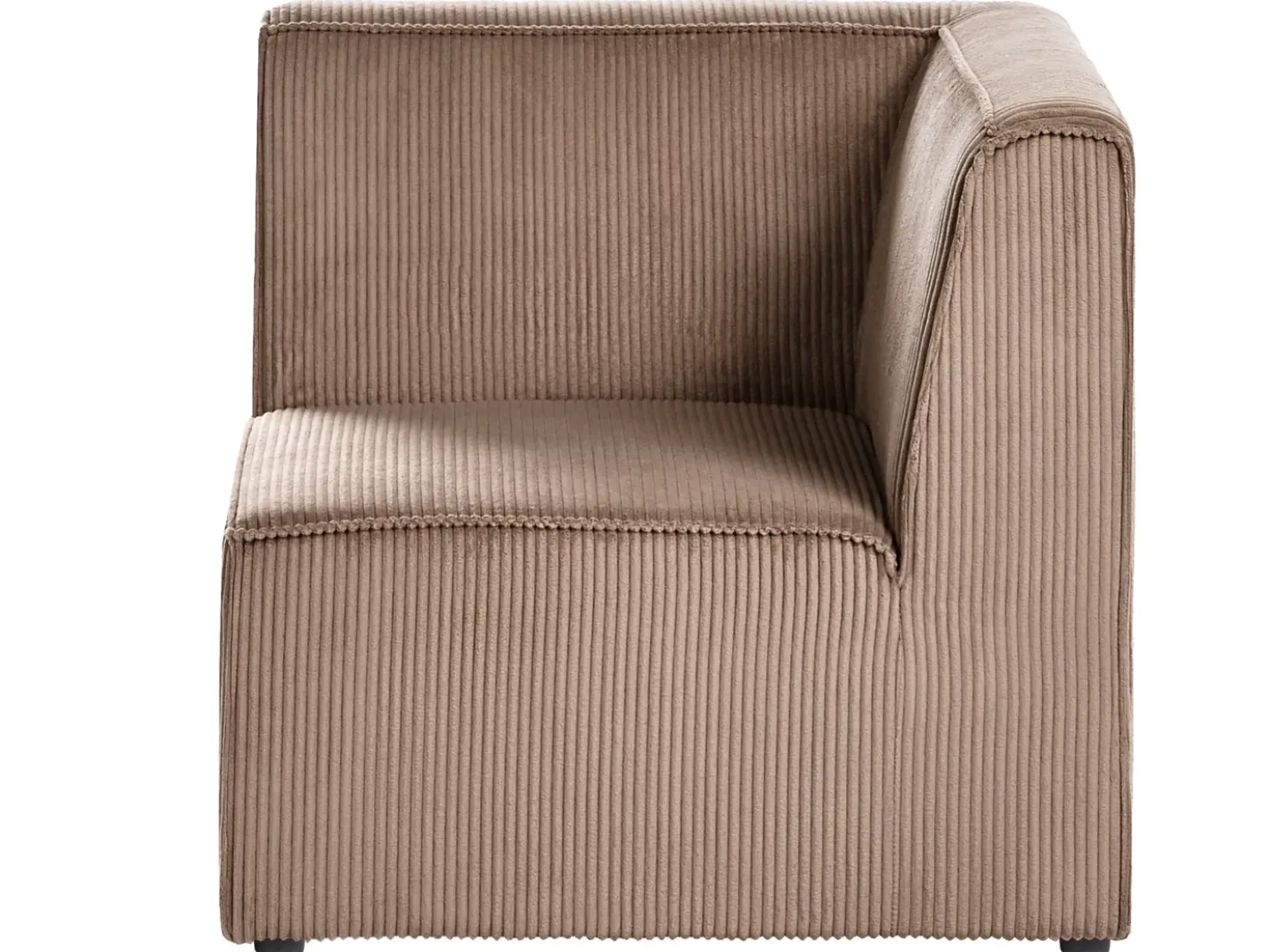 Divano modulare 2 posti LEMVIG Velluto a coste Beige sabbia