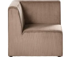 Divano modulare 2 posti LEMVIG Velluto a coste Beige sabbia