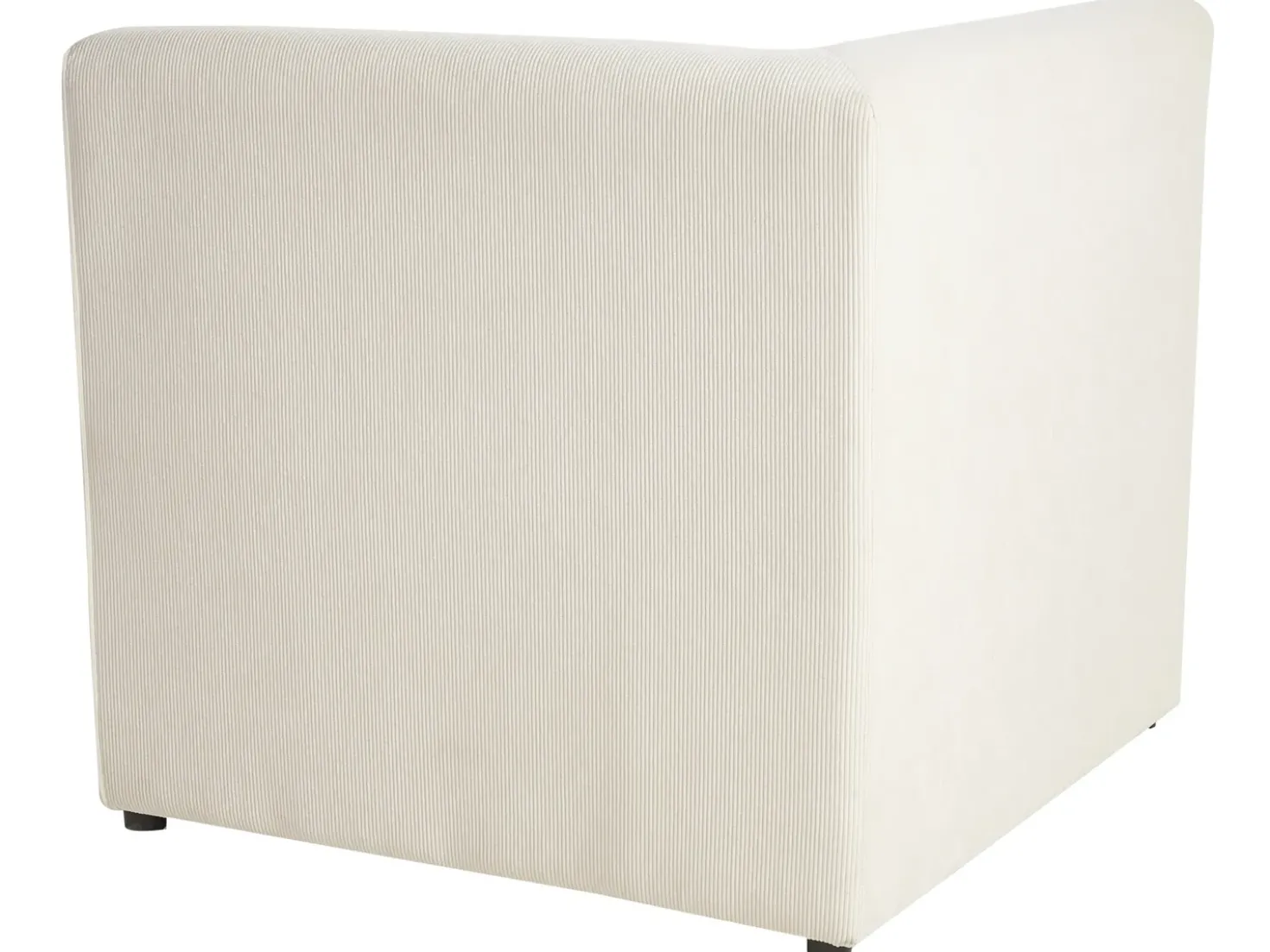 Divano modulare 3 posti LEMVIG Velluto a coste Beige chiaro con ottomana