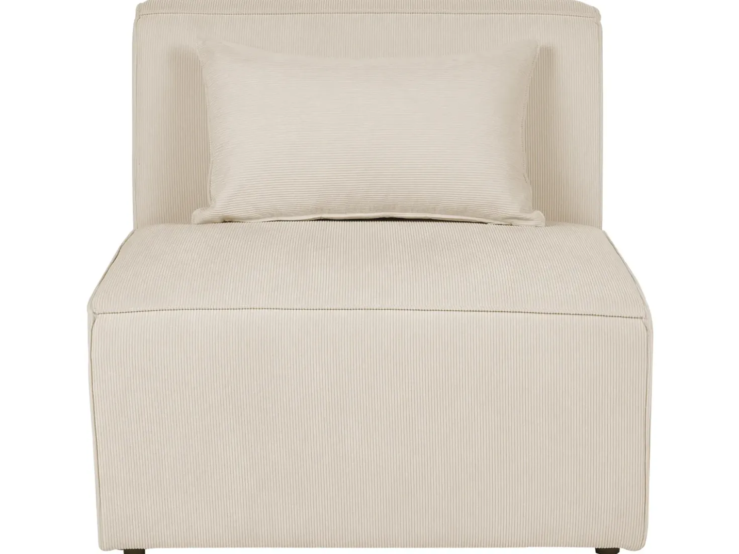 Divano modulare 3 posti LEMVIG Velluto a coste Beige chiaro
