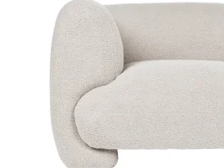 Divano modulare 3 posti MJALBI Bouclé Bianco sporco