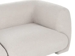 Divano modulare 3 posti MJALBI Bouclé Bianco sporco