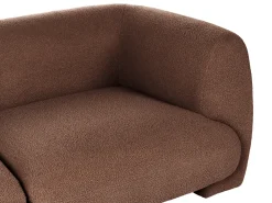 Divano modulare 3 posti MJALBI Bouclé Marrone