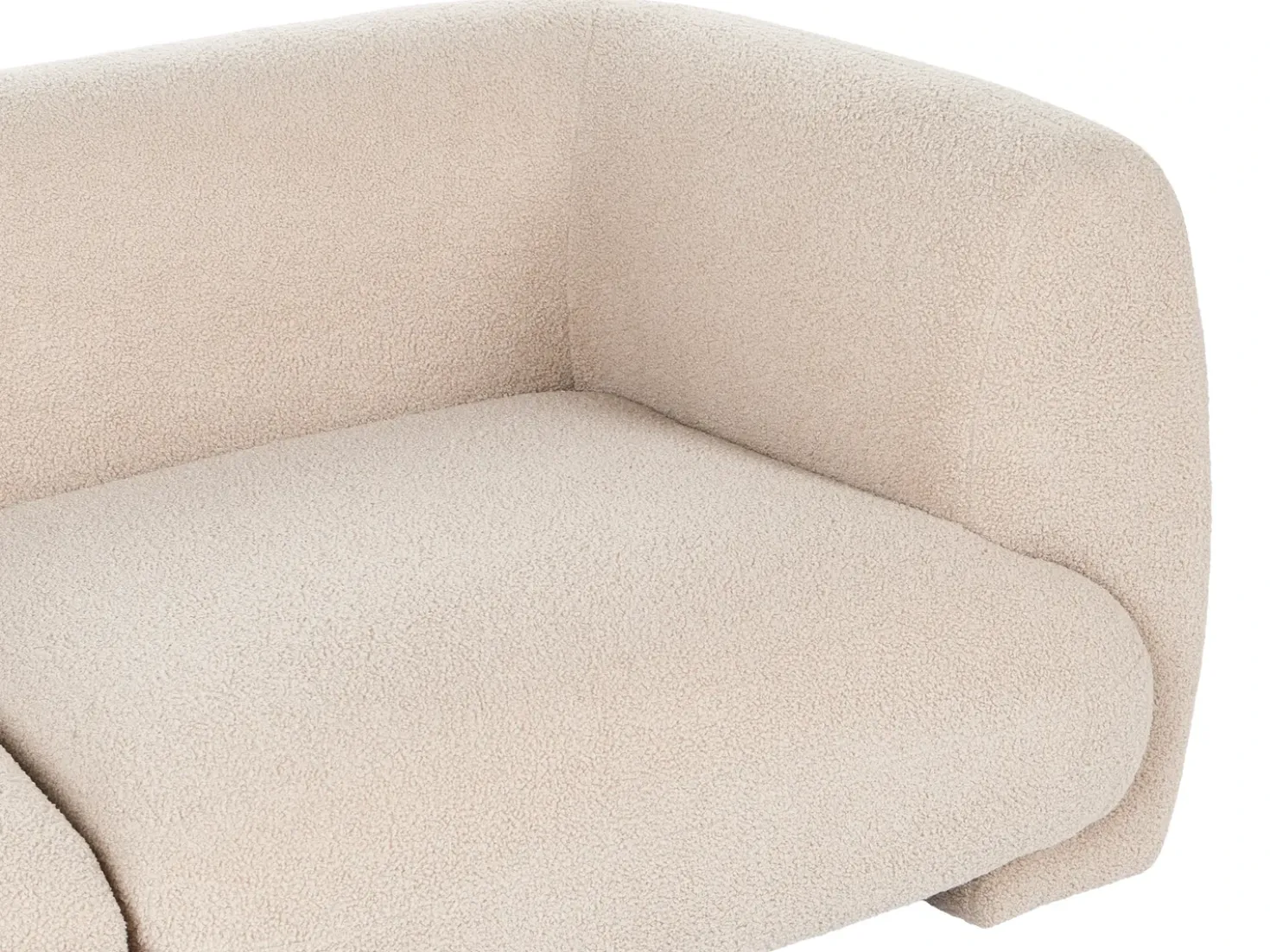 Divano modulare 2 posti MJALBI Bouclé Beige
