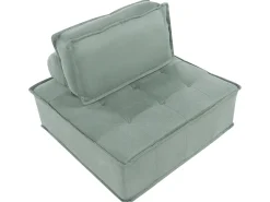 Divano modulare 2 posti TIBRO Tessuto Verde chiaro