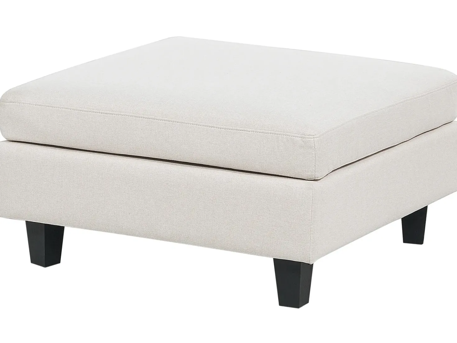 Divano modulare 3 posti UNSTAD Tessuto Beige chiaro con ottomana