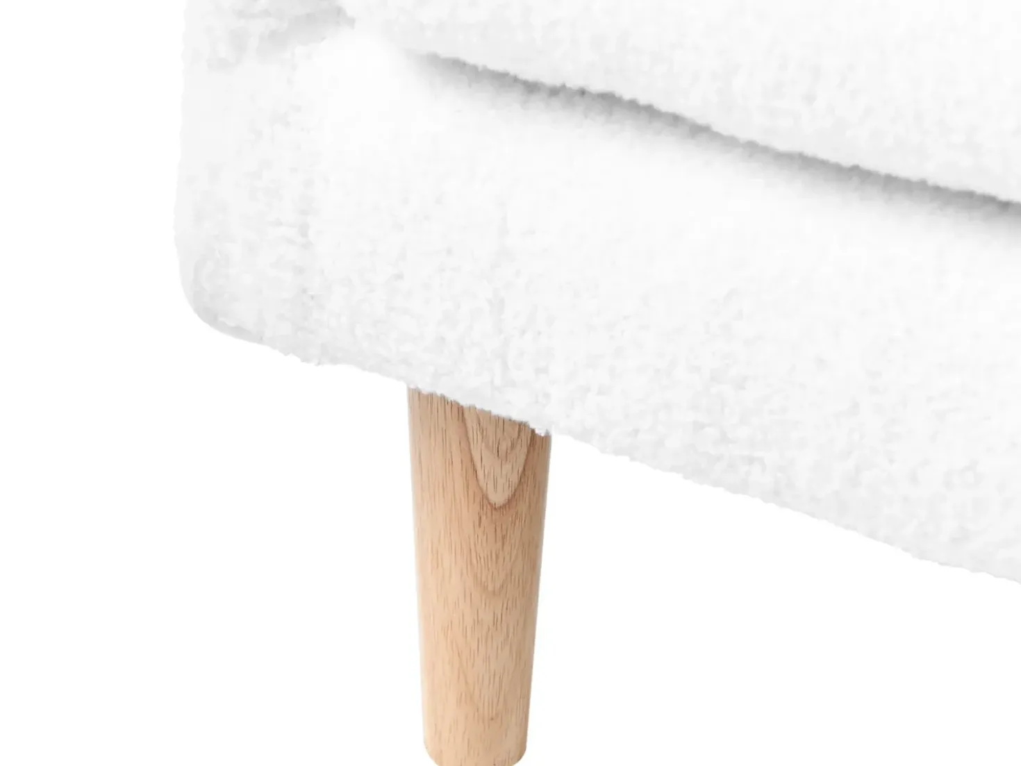 Divano per bambini DAGALI Bouclé Bianco