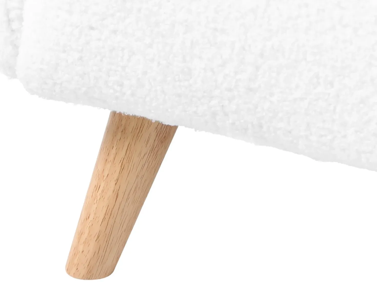 Divano per bambini LOTE Bouclé Bianco
