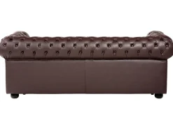 Outlet Beliani CHESTERFIELD Pelle naturale Marrone