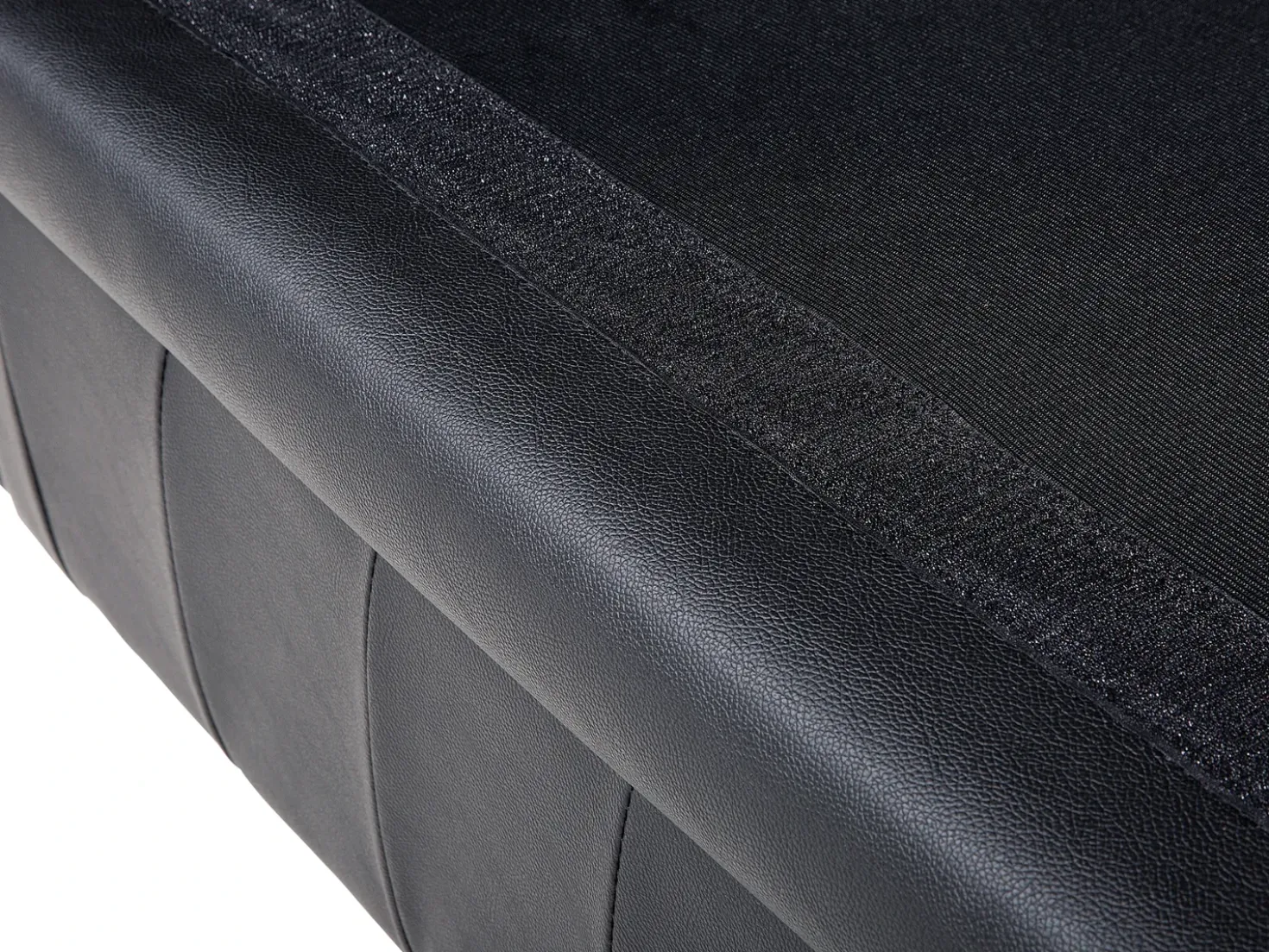 Divano 3 posti CHESTERFIELD Pelle naturale Nero