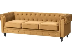 Divano 3 posti CHESTERFIELD Velluto Oro