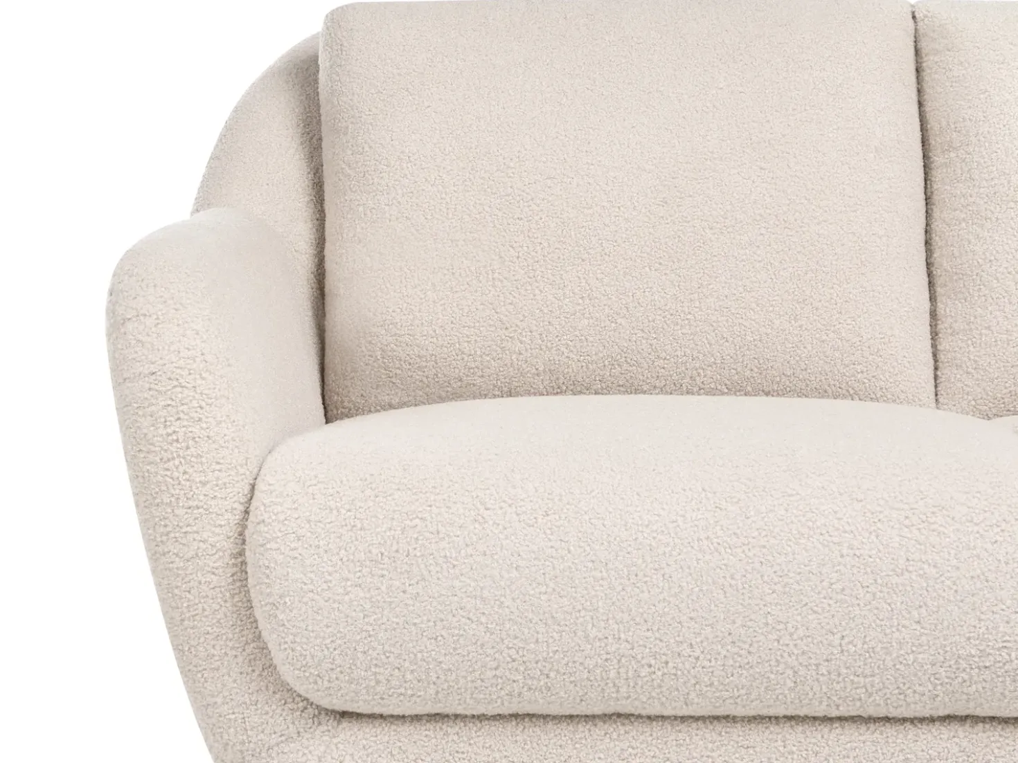 Divano 2 posti EIBY Bouclé Beige
