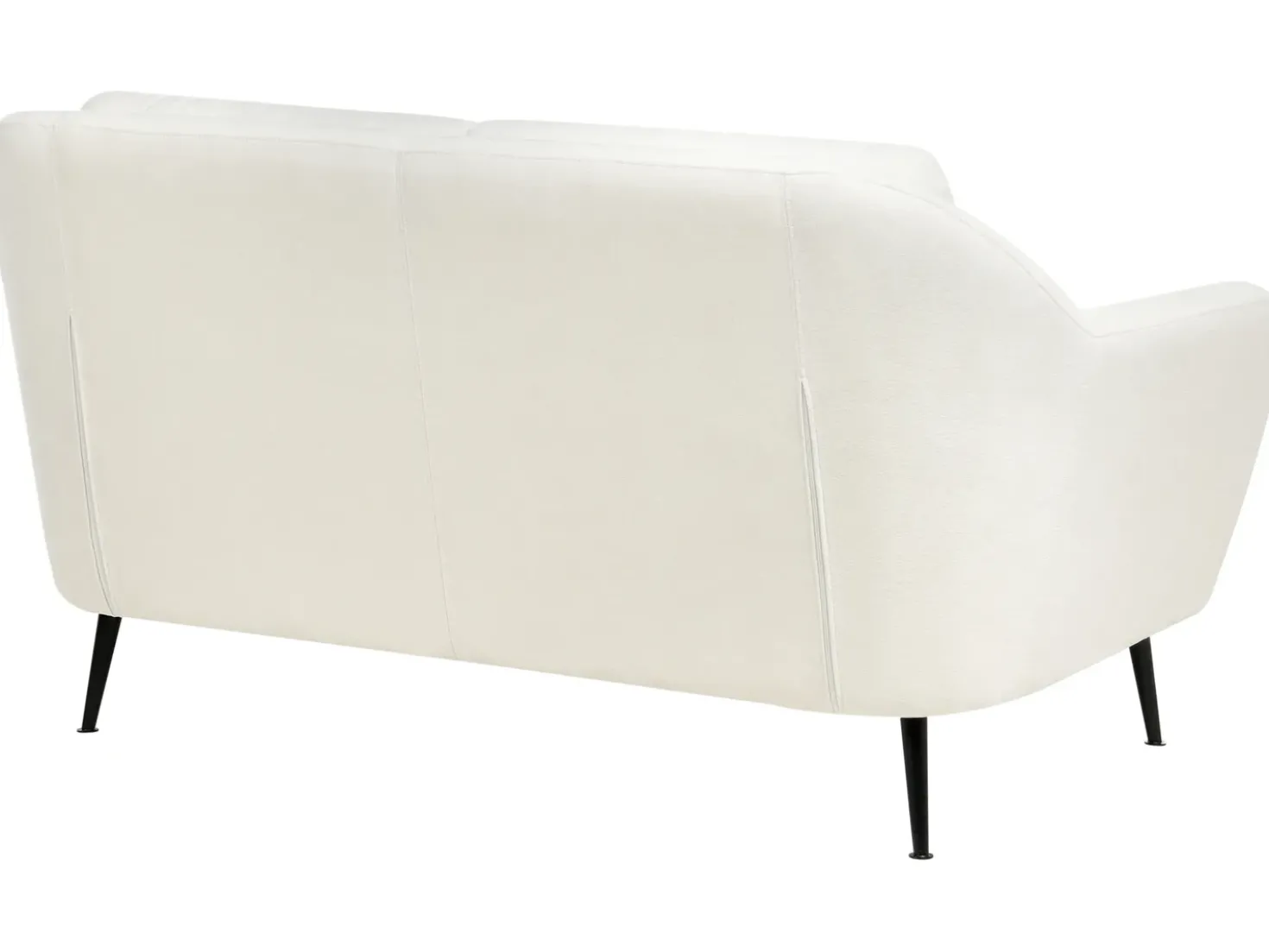 Divano 2 posti EIBY Ciniglia Bianco